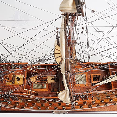 Old Modern Handicrafts Royal Louis Ship Model Natural Wood