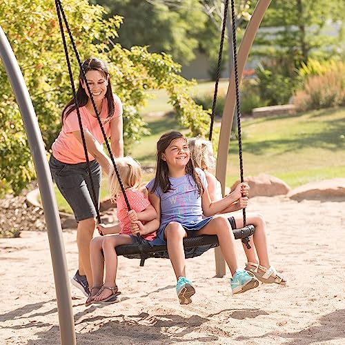 Lifetime Adventure Tower Swing Set Playset with Spider Swing Earthtone