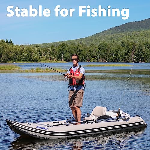 Sea Eagle 437ps PaddleSki Inflatable 1-2 Person Catamaran Boat - Solo Start Up Package