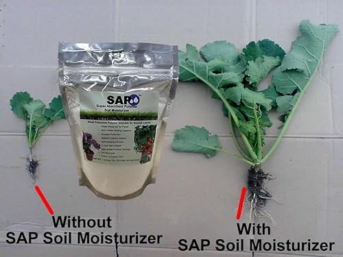 SOIL MOIST SAP Super Absorbent Polymer Water-Storing Crystal Gel White, 45 Pounds