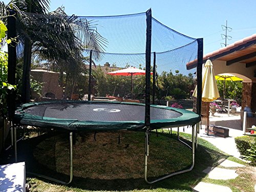 Best Trampoline USA Galactic Xtreme 14 FT Round Trampoline with Net Enclosure