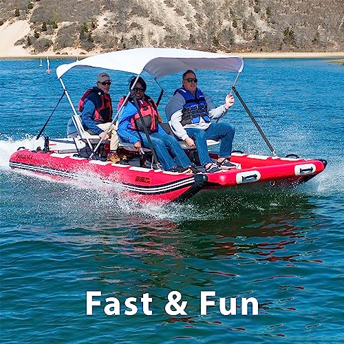 Sea Eagle FastCat Catamaran Inflatable Boat 2-4 Person Red/White