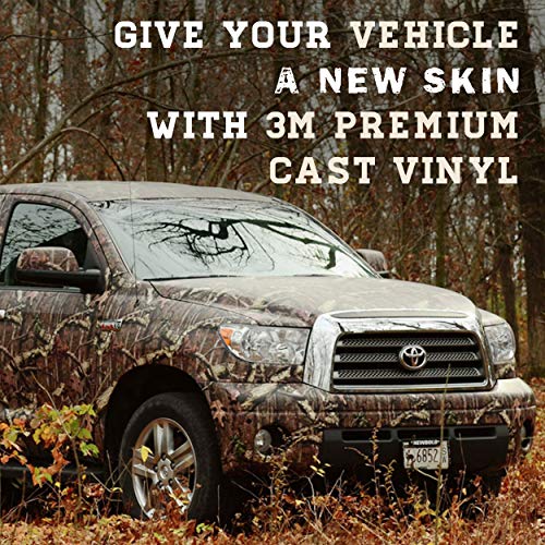 Mossy Oak Graphics Full Body Winter Brush Camouflage Auto Wrap Camo Vinyl Matte Finish Extended Length Full Size Truck