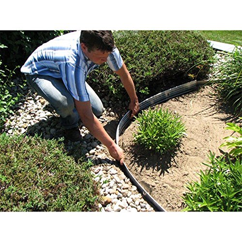 Sure-Loc 1/8" x 4" x 8' Professional Aluminum Landscape Edging Black