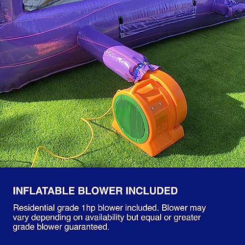 HeroKiddo 13’ Summer Breeze Commercial Grade Water Slide with Pool Blue
