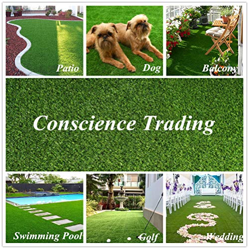 Conscience Trading Artificial Grass Synthetic Lawn 13FTx70FT Green