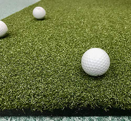 Duffer Golf Practice Mat Indoor Outdoor Heavy Duty 5x5 Verde