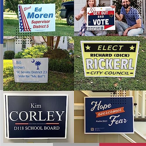 VictoryStore 18x24 Inch Custom Yard Signs Multi