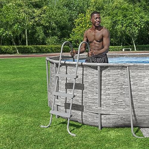 Bestway Oval Above Ground Pool Set with Filter Pump & Vacuum Cleaner