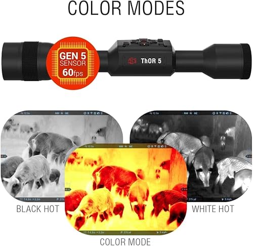 Certified Brands ATN Thor 5 LRF 320 Smart HD Thermal Scope with Laser Rangefinder and Video Recording