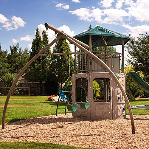 Lifetime Adventure Tower Swing Set Earthtone
