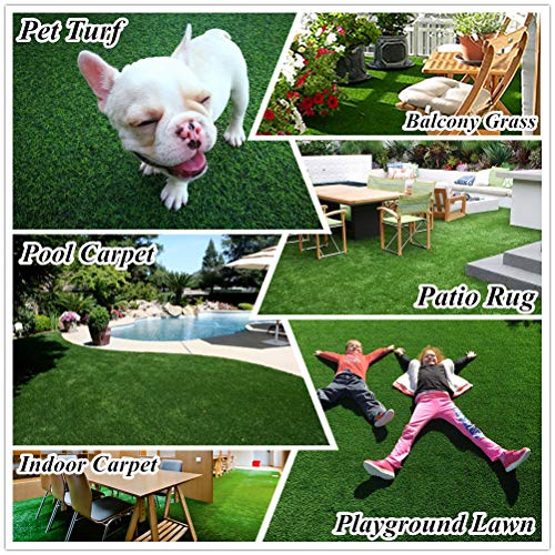 Fas Home Artificial Grass Turf 13FT x 81FT Indoor/Outdoor Rug