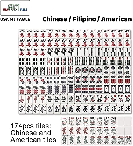 usamjtable Ultra-Thin Automatic Mahjong Table Wooden