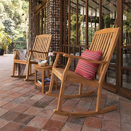 Cambridge Casual Plantation Teak Arie Rocking Chair Chat Set/Natural Teak