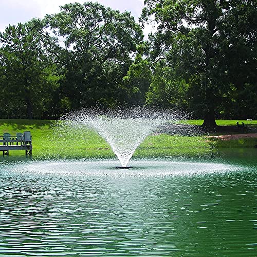 Kasco VFX Series Aerating Pond Fountain 1HP 120V with RGB Lighting White