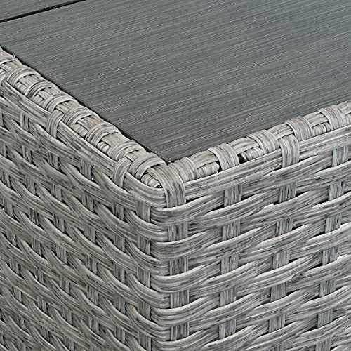 National Outdoor Living Westfields Collection 6-Piece All-Weather Patio Bistro Set Grey
