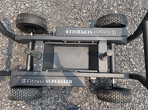SB Fitness Equipment SuperSled with 8 Levels of Resistance and 50 lbs. Weight Plates