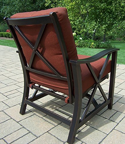 Oakland Living Charleston 5-Piece Deep Sitting Chat Set Antique Bronze