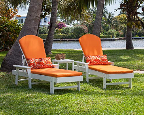 Polywood South Beach Chaise Set Mahogany