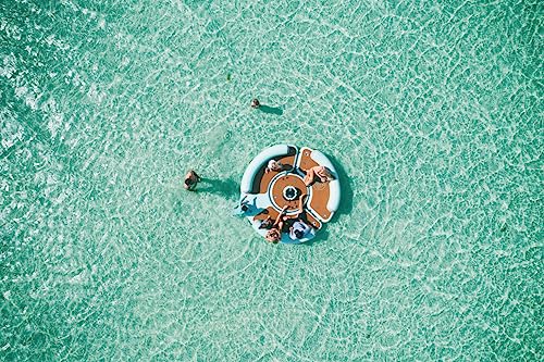 BOTE Inflatable Dock Hangout Suite Floating Party Raft Classic Seafoam