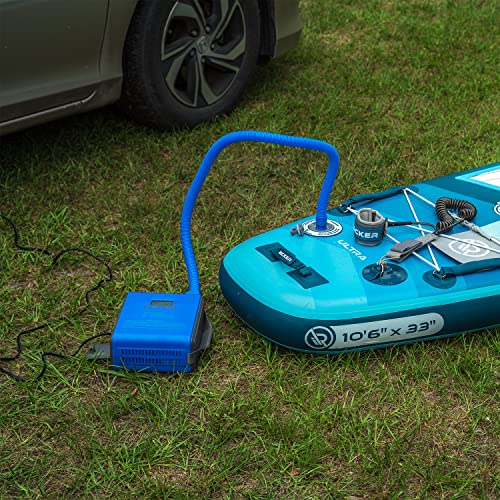 iROCKER Cruiser Inflatable Stand Up Paddle Board White/Blue