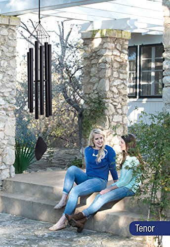Music of the Spheres Whole Tone Tenor Wind Chime 60" Black