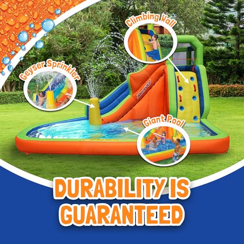 BANZAI Gushing Geyser Inflatable Water Park Multicolor