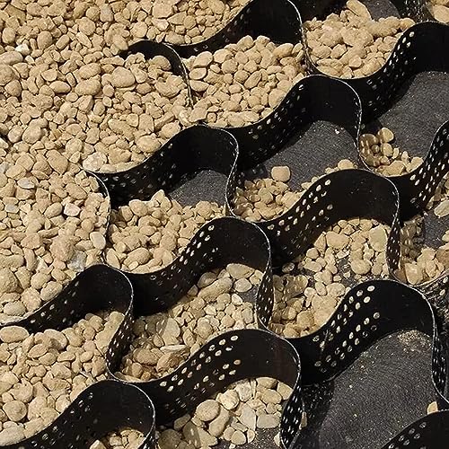 ZoyrA 6x10m Geogrid for Road and Garden Edging H-10cm