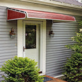 NuImage Awnings 1500 Series Aluminum Door Canopy with Sidewings Brick Red