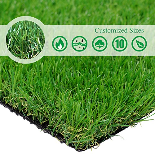 Petgrow Realistic Artificial Grass Turf 9FTX54FT Indoor Outdoor Mat with Drain Holes