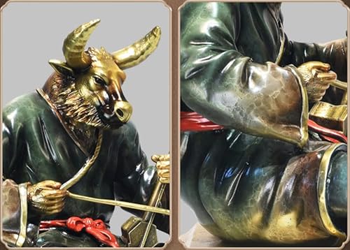 Generic Samael China Zodiac Mascot Statue Cattle Multicolour