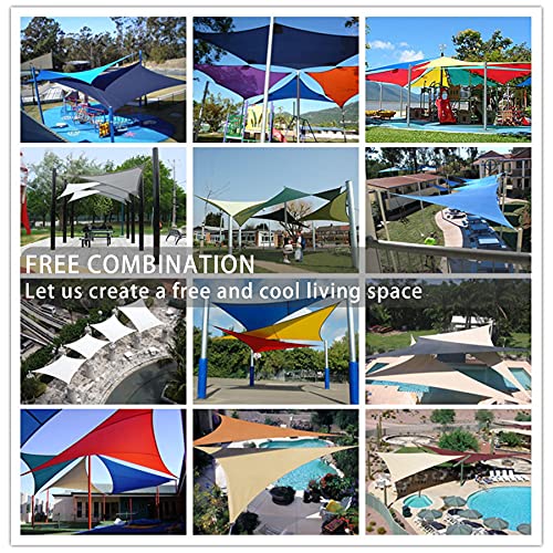 DYKL Rectangle Sun Shade Sail Canopy 20x26ft 90% UV Blockage White