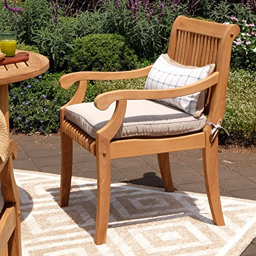 Cambridge Casual Mosko Teak Wood 5 Piece Outdoor Dining Set with Seatpad