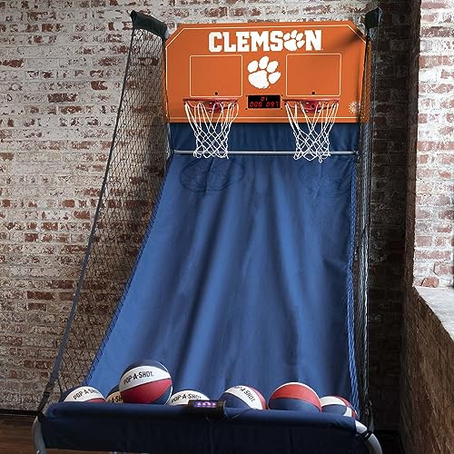 Pop-A-Shot Home Dual Shot with Clemson Tigers NCAA Graphics Orange