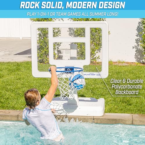 GoSports Splash Hoop ELITE Pool Basketball Game White