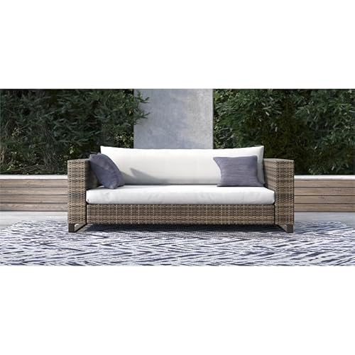 Tommy Hilfiger Oceanside Outdoor Loveseat Gray Brown