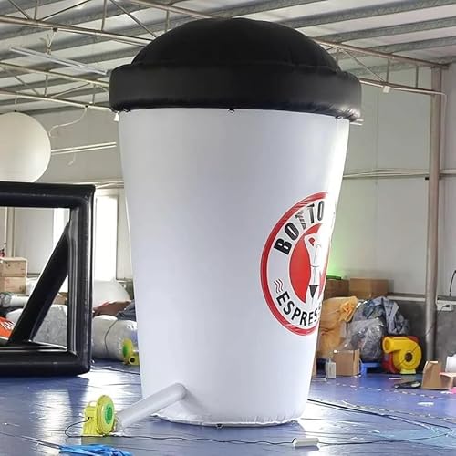 BOZHOUYUPIN PVC Inflatable Coffee Cup with Air Blower for Cafe Entrance Advertising Party Event As Picture Show