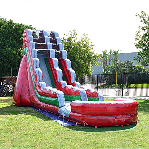 JumpOrange Commercial Inflatable Water Slide with Splash Pool Midnight