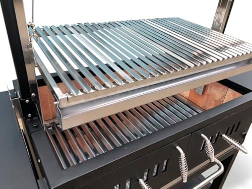 SDI Factory Direct Outdoor Argentine Grill Santa Maria Charcoal Wood BBQ Spit Roaster Stainless Steel
