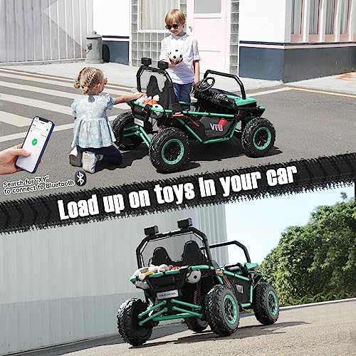 ELEMARA 2 Seater Electric Off-Road Truck for Kids Mint Green