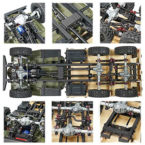 Kingkong RC 1/12 Scale CA30 6x6 Soviet Truck Metal Chassis KIT Multicolour
