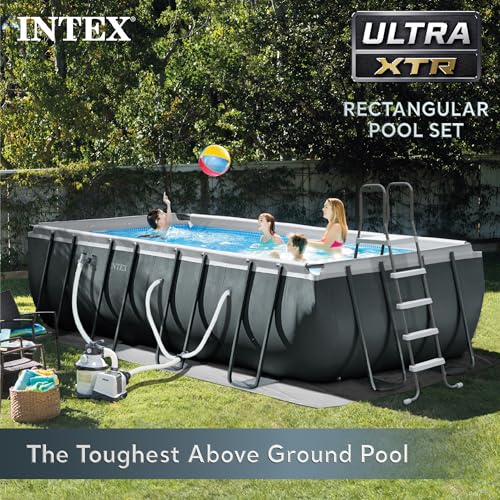 Intex Ultra XTR Rectangular Swimming Pool Set Blue