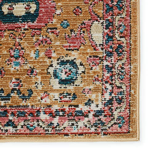 Jaipur Living Indoor Outdoor 10x13 Large Area Rug Boho Pink/Gold