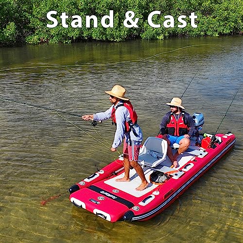 Sea Eagle FastCat Catamaran Inflatable Boat 2-4 Person Red/White