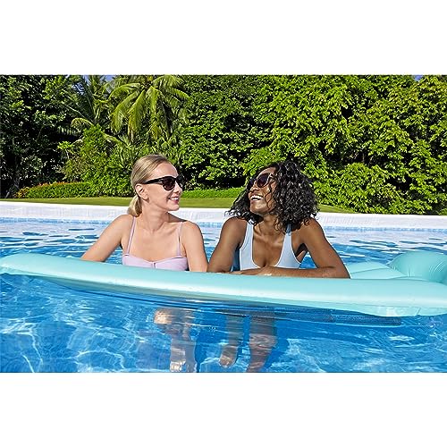 Bestway Power Steel Rectangular Above Ground Swimming Pool Set Gray