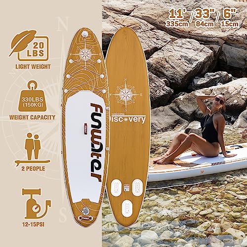 FunWater Inflatable Ultra-Light SUP Light Brown