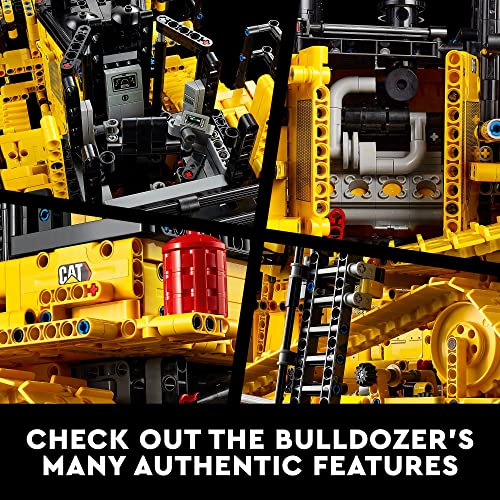 LEGO Technic App-Controlled Cat D11 Bulldozer 42131 Building Set for Adults Black