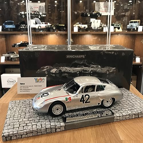 YOMA Minichamps 1:18 356 B 1600 GS Carrera GTL Abarth Herrmann/Linge #42 Targa Florio 1962