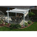 Vita Camelot 12' x 12' Adjustable Louvered Vinyl Pergola White