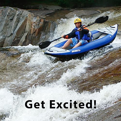 Sea Eagle 300x Inflatable Explorer Kayak Deluxe Package Blue/Gray